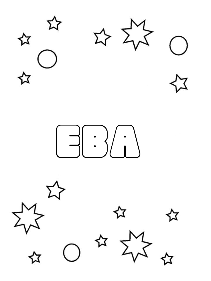 Раскраска Ева