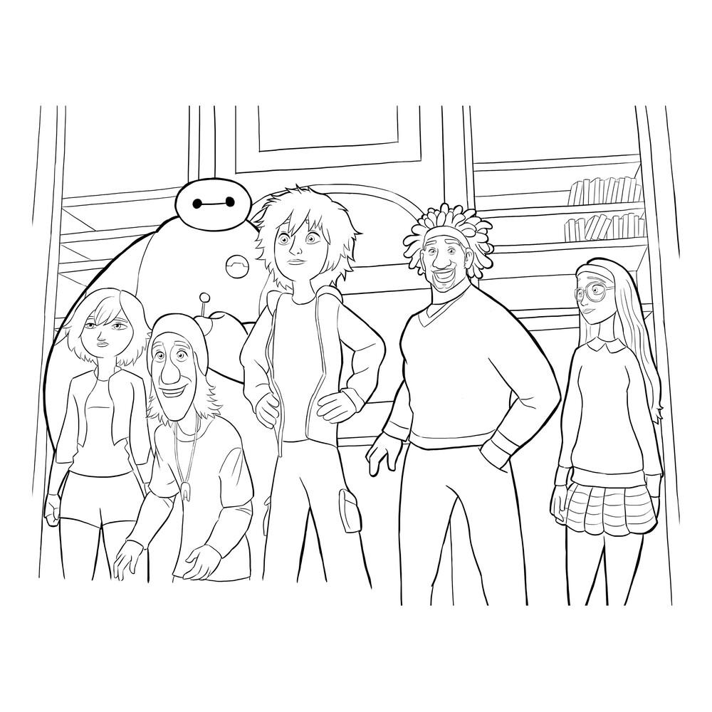 Раскраска Город героев (Big Hero 6) Раскраска Город героев (Big Hero 6)