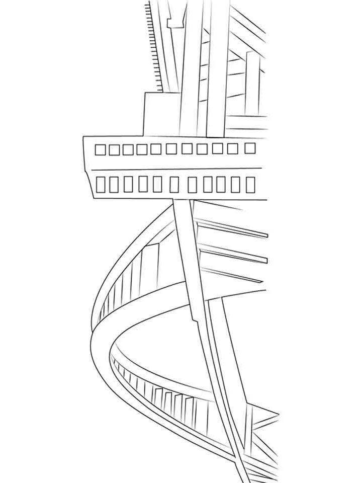 Раскраска Мост