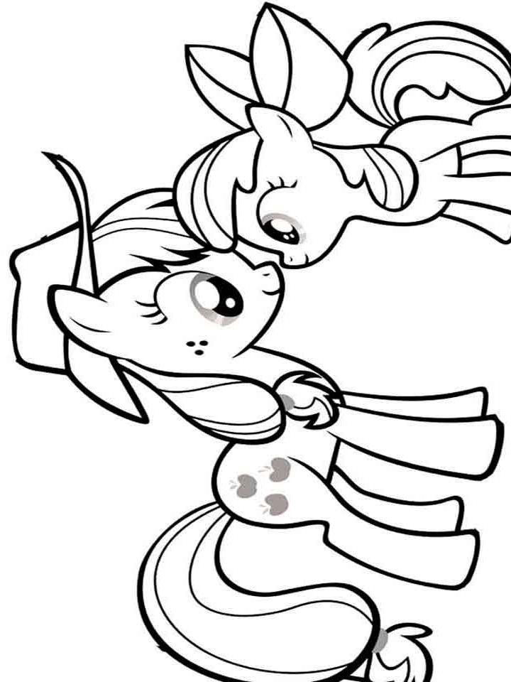 Раскраска My little pony (моя маленькая пони) Раскраска My little pony (моя маленькая пони)