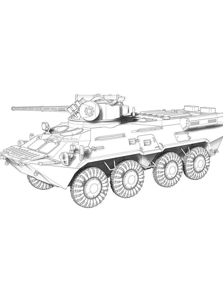 Раскраска БТР Раскраска БТР
