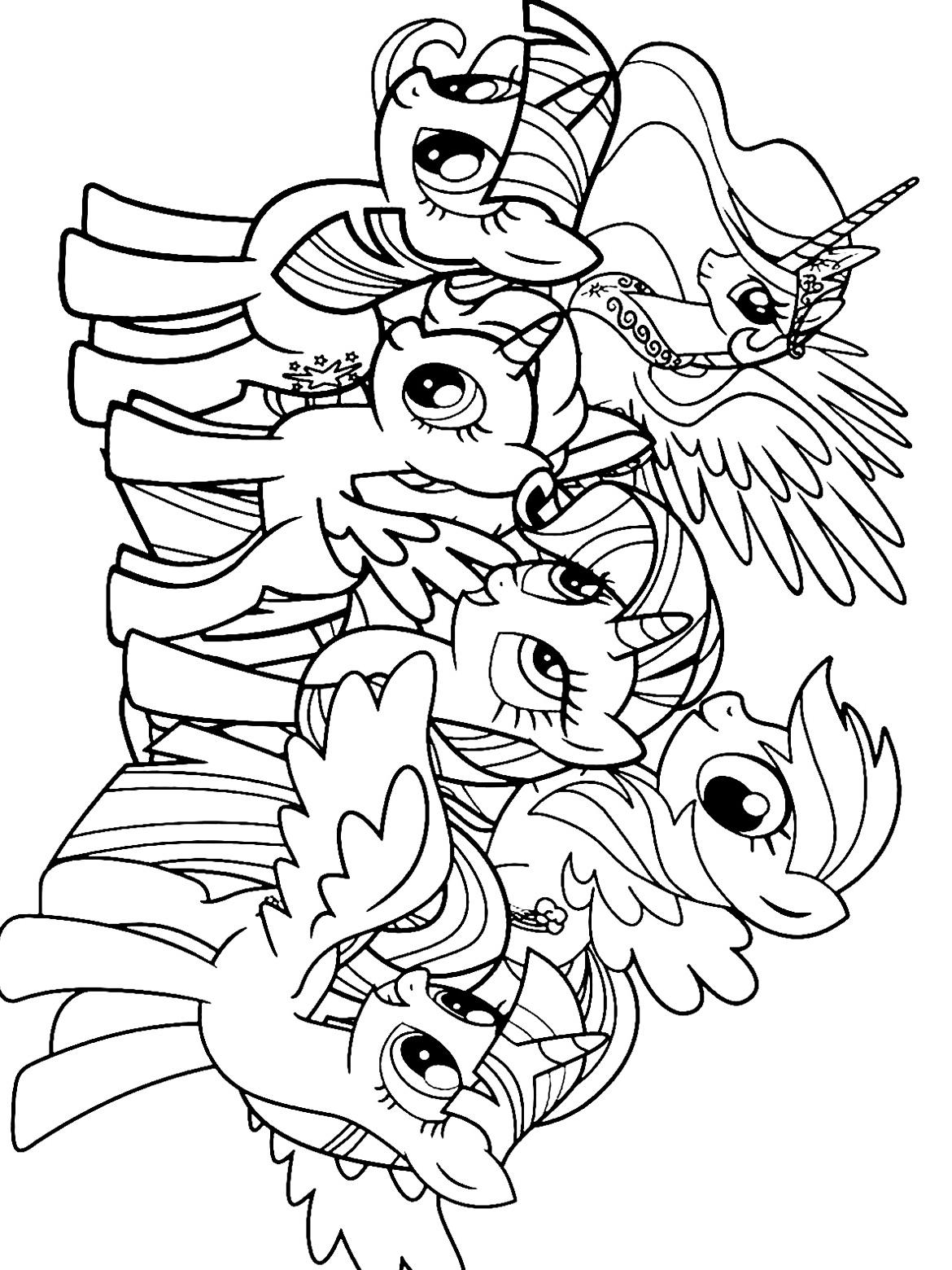 Раскраска My little pony (моя маленькая пони) Раскраска My little pony (моя маленькая пони)