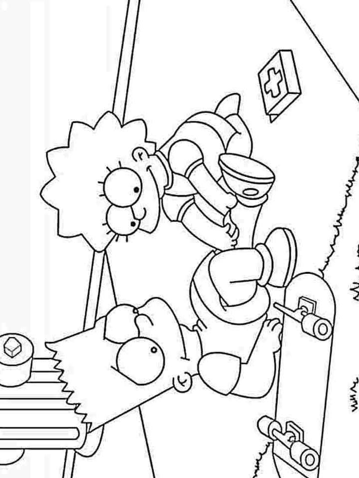 Раскраска Симпсоны (Simpsons) Раскраска Симпсоны (Simpsons)