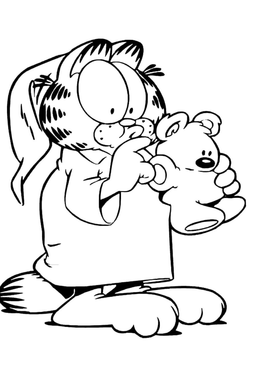Раскраска Гарфилд (Garfield) Раскраска Гарфилд (Garfield)