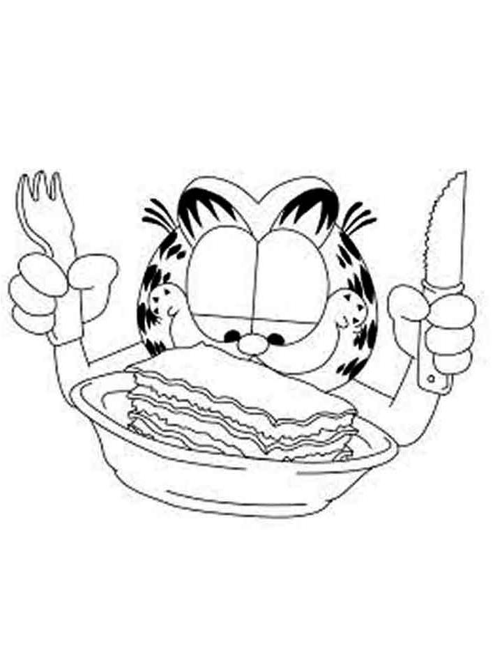 Раскраска Гарфилд (Garfield) Раскраска Гарфилд (Garfield)