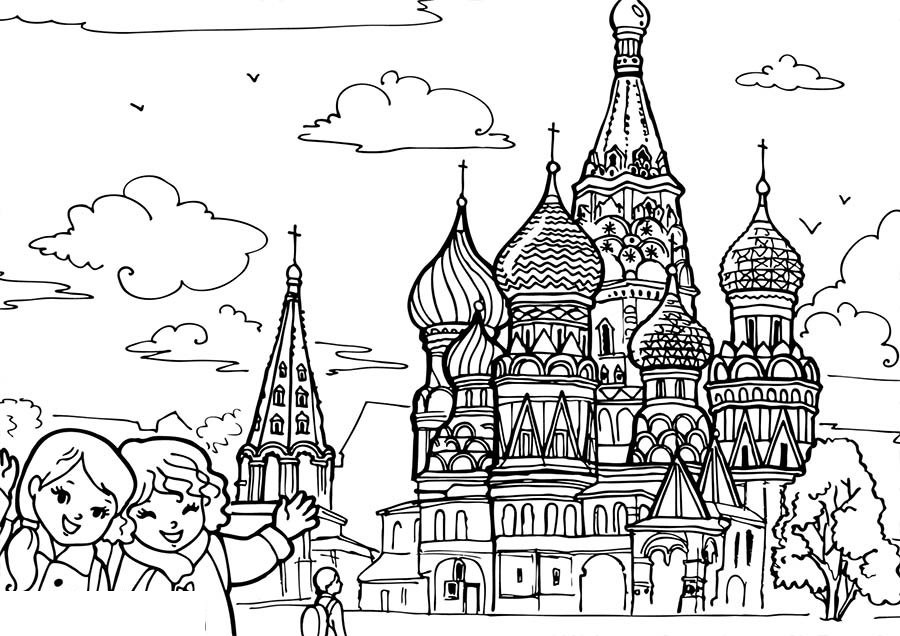 Раскраска Замки Раскраска Замки