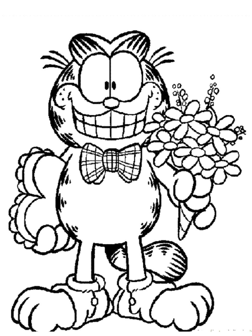 Раскраска Гарфилд (Garfield) Раскраска Гарфилд (Garfield)