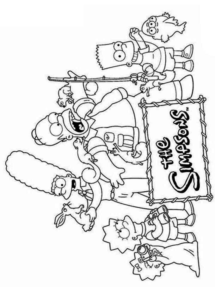 Раскраска Симпсоны (Simpsons) Раскраска Симпсоны (Simpsons)