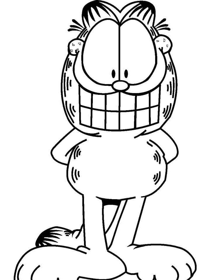 Раскраска Гарфилд (Garfield) Раскраска Гарфилд (Garfield)