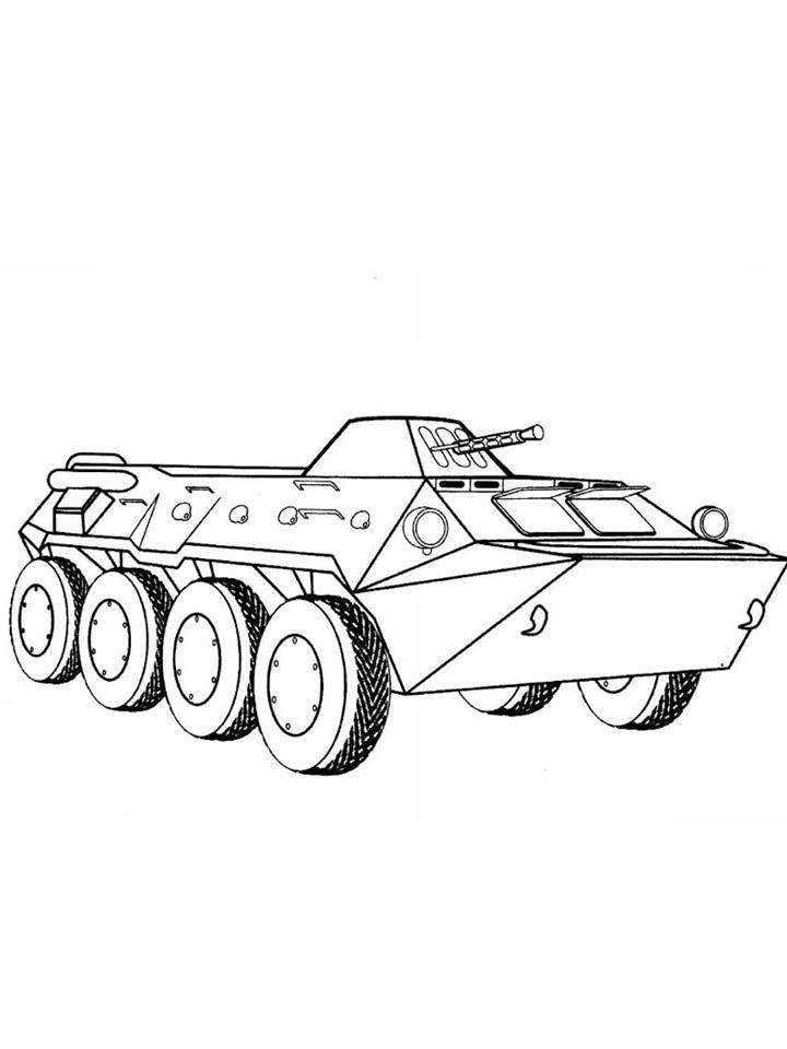 Раскраска БТР