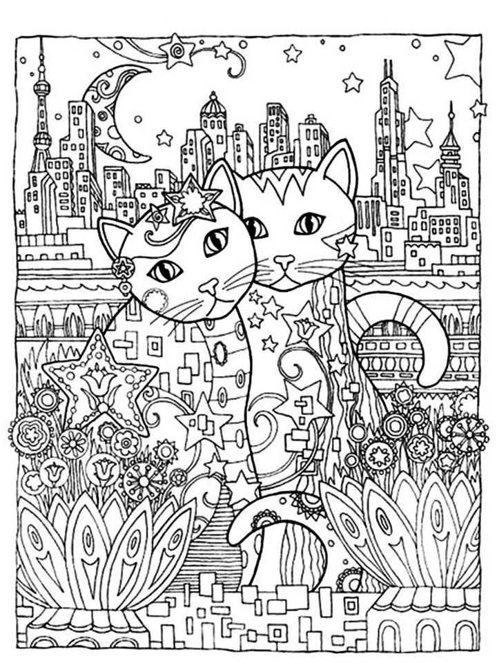 Раскраска Кототерапия Раскраска Кототерапия