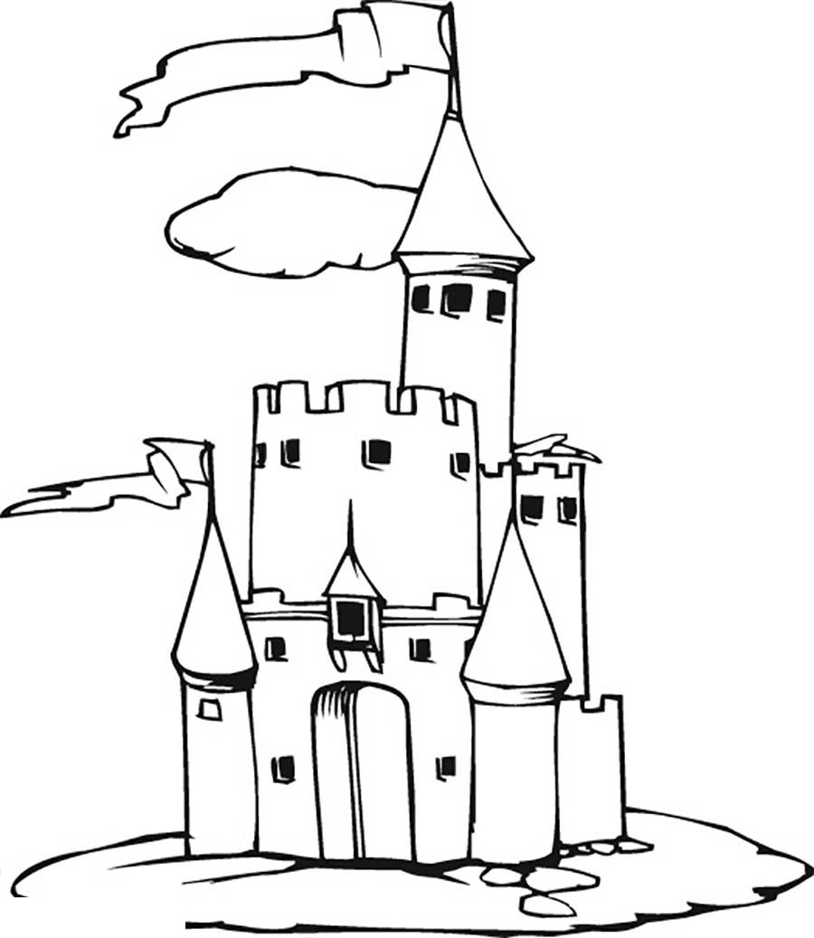 Раскраска Замки