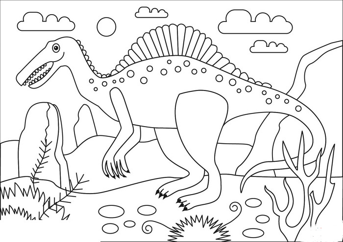 Раскраска Динозавры (Dinisaurs) Раскраска Динозавры (Dinisaurs)