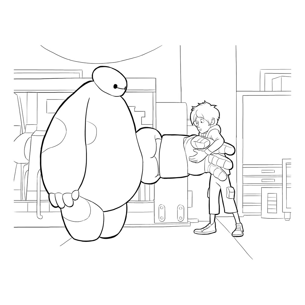 Раскраска Город героев (Big Hero 6) Раскраска Город героев (Big Hero 6)