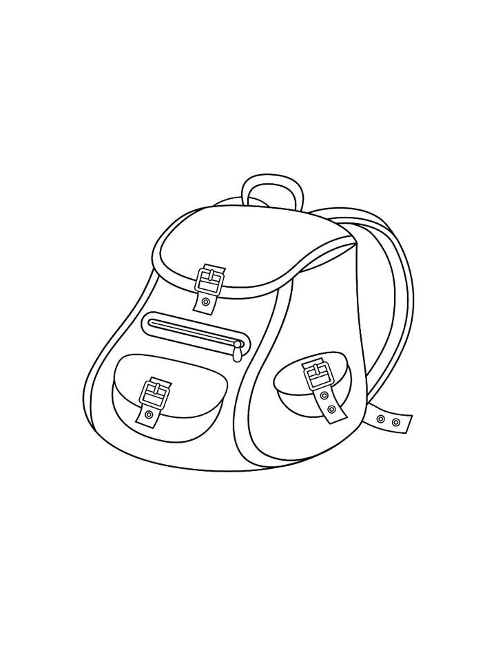 Раскраска Портфель (Рюкзак) Раскраска Портфель (Рюкзак)