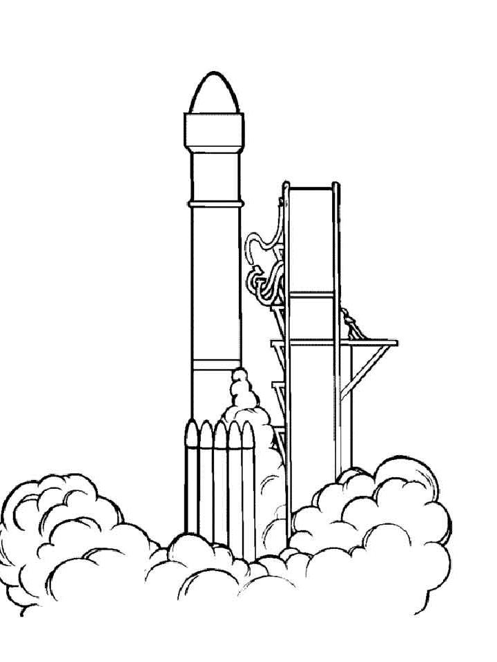 Раскраска Ракета