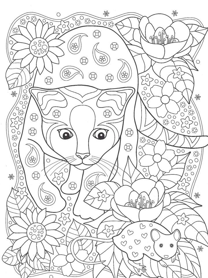 Раскраска Кототерапия