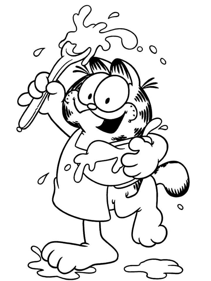Раскраска Гарфилд (Garfield) Раскраска Гарфилд (Garfield)