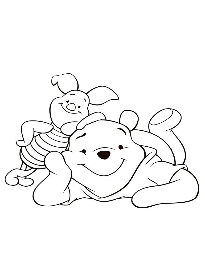 Раскраска из мультфильма Винни Пух