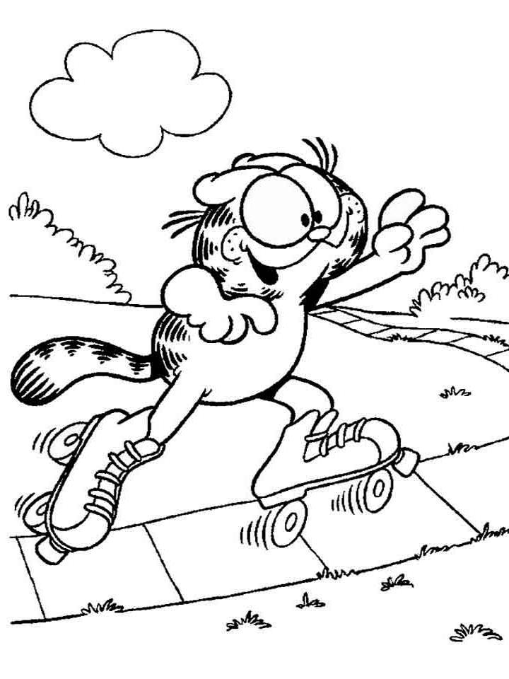 Раскраска Гарфилд (Garfield) Раскраска Гарфилд (Garfield)