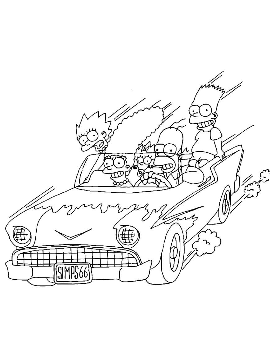Раскраска Симпсоны (Simpsons) Раскраска Симпсоны (Simpsons)