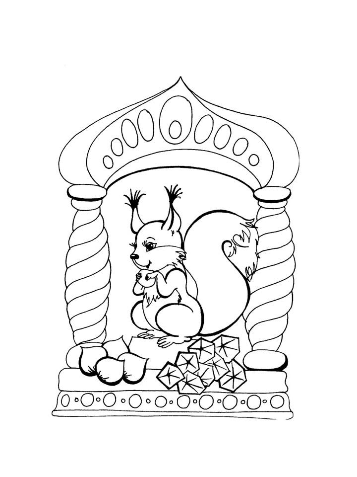 Раскраска Белка Раскраска Белка