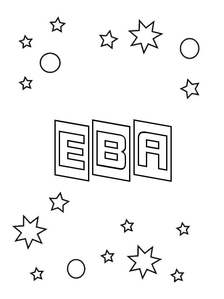 Раскраска Ева