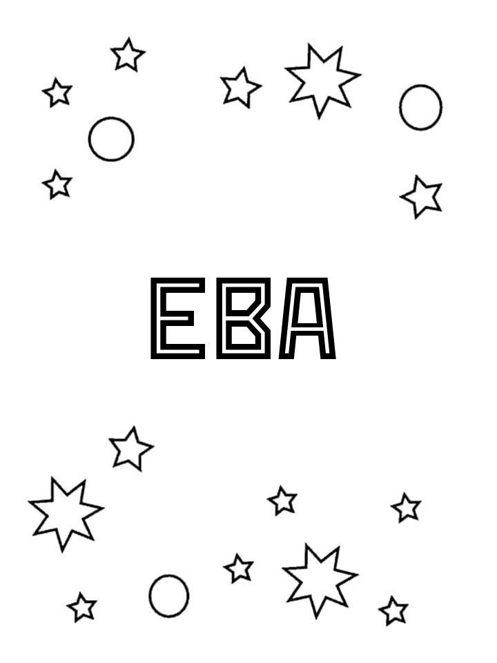 Раскраска Ева