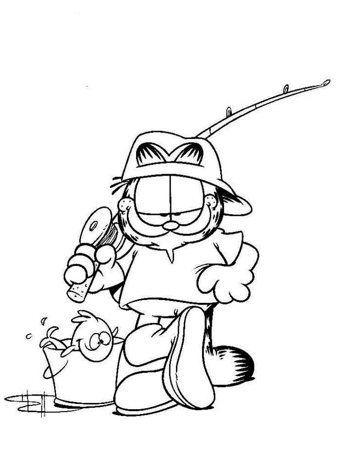 Раскраска Гарфилд (Garfield) Раскраска Гарфилд (Garfield)