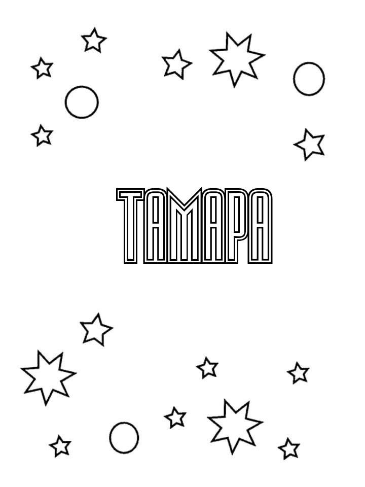 Раскраска Тамара