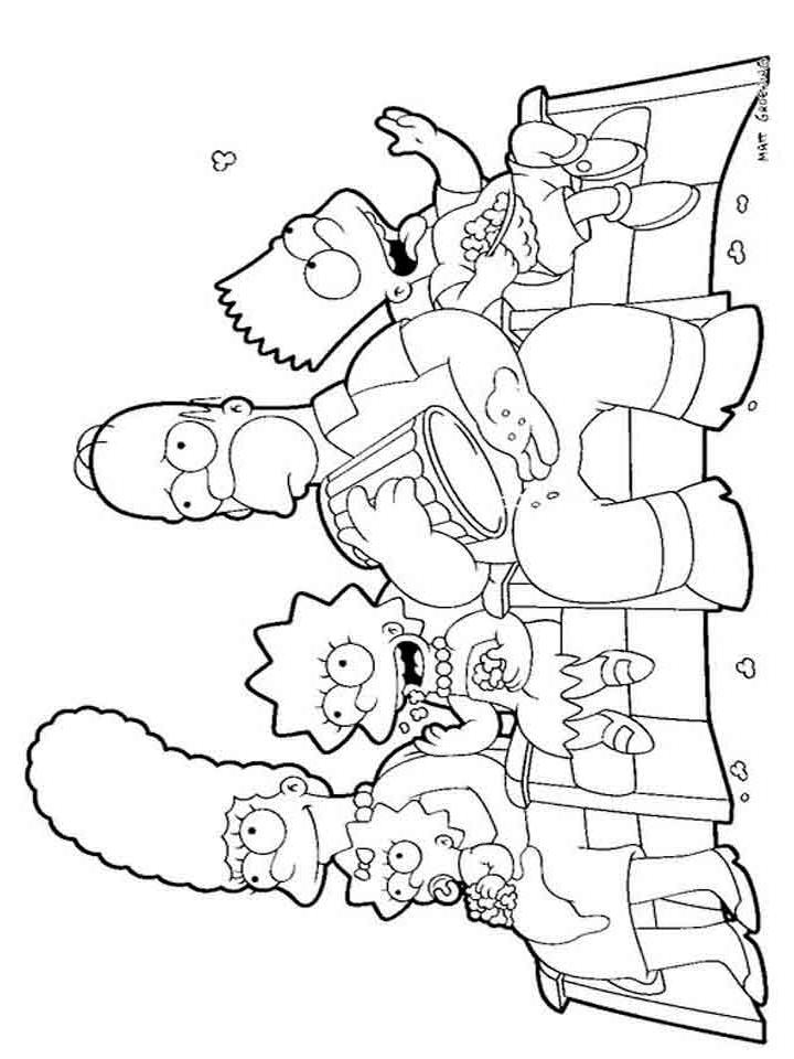 Раскраска Симпсоны (Simpsons) Раскраска Симпсоны (Simpsons)