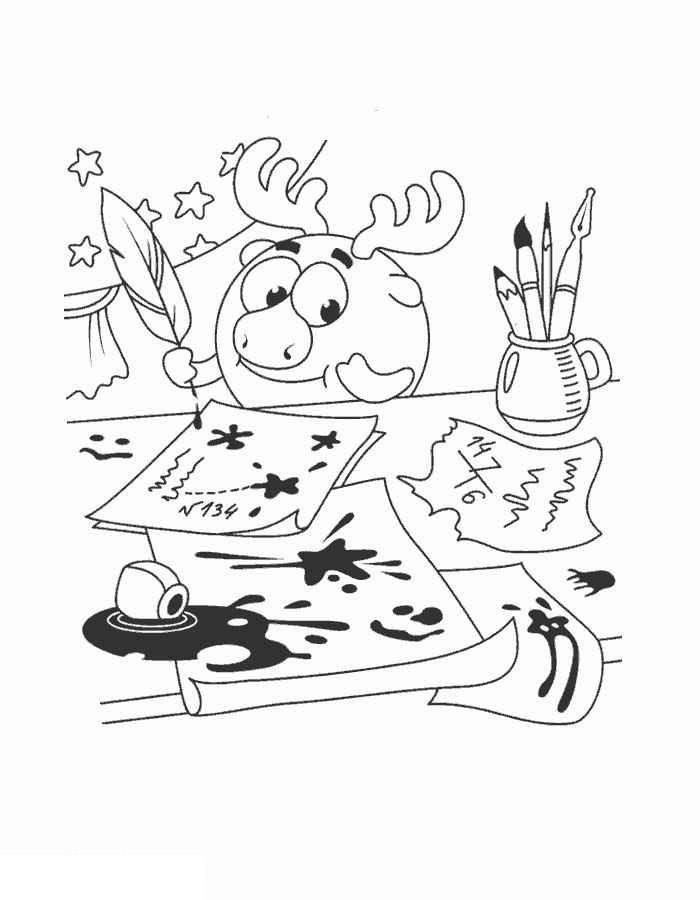 Раскраска Смешарики Раскраска Смешарики