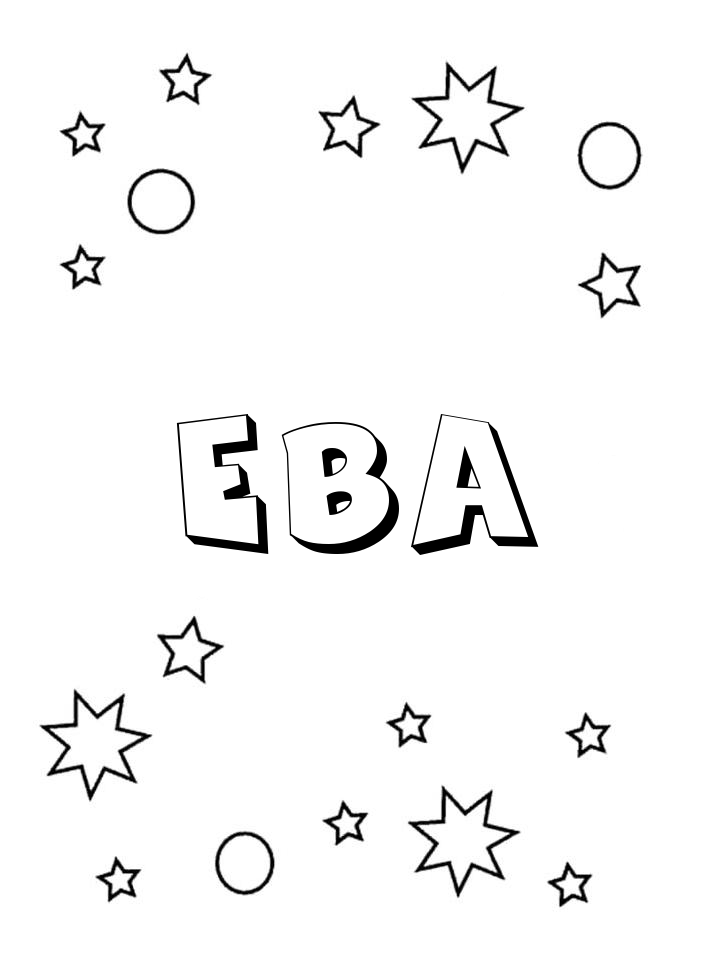 Раскраска Ева