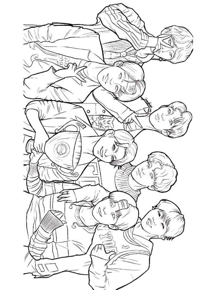 Раскраска БТС (BTS)