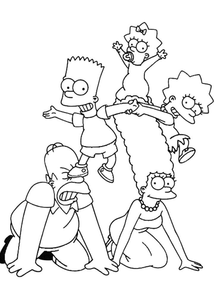Раскраска Симпсоны (Simpsons) Раскраска Симпсоны (Simpsons)