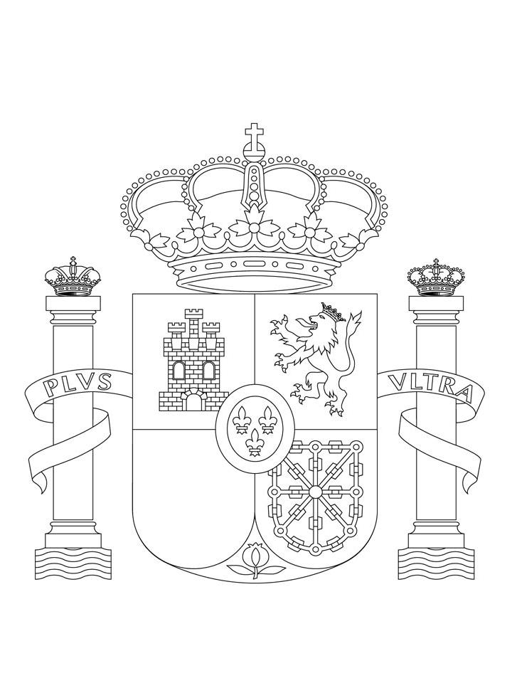 Раскраска Гербы