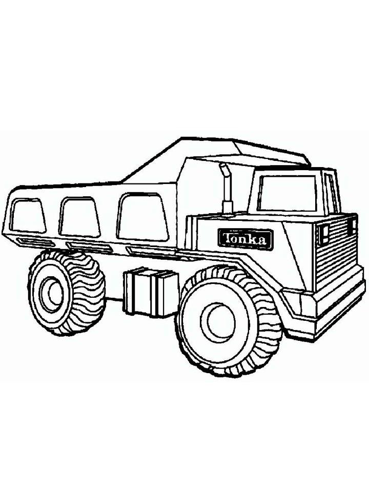 Раскраска Большие машины Раскраска Большие машины