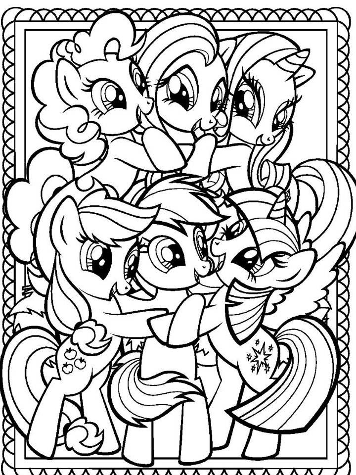 Раскраска My little pony (моя маленькая пони) Раскраска My little pony (моя маленькая пони)