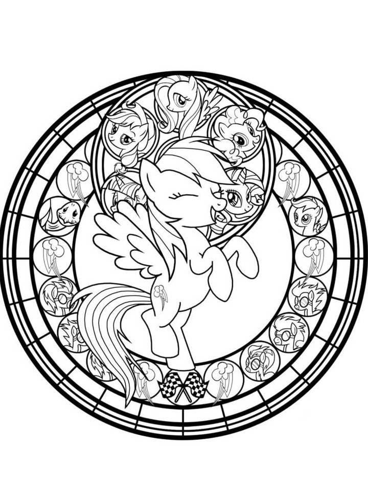Раскраска My little pony (моя маленькая пони) Раскраска My little pony (моя маленькая пони)