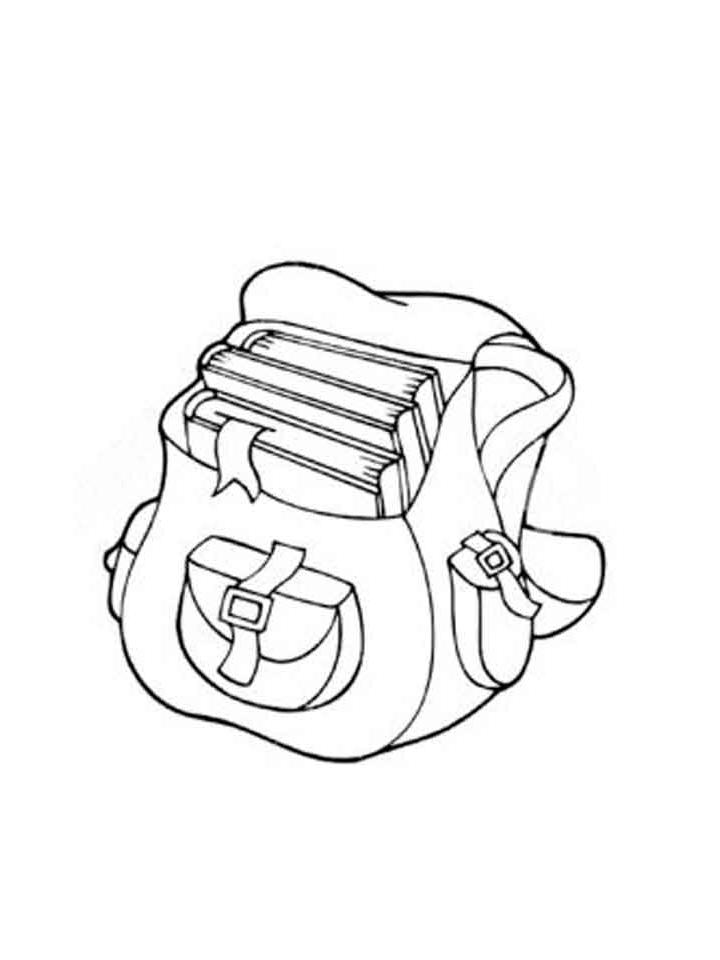Раскраска Портфель (Рюкзак) Раскраска Портфель (Рюкзак)
