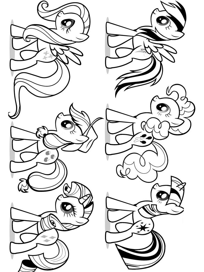 Раскраска My little pony (моя маленькая пони) Раскраска My little pony (моя маленькая пони)