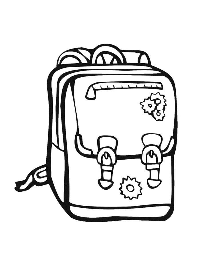 Раскраска Портфель (Рюкзак) Раскраска Портфель (Рюкзак)