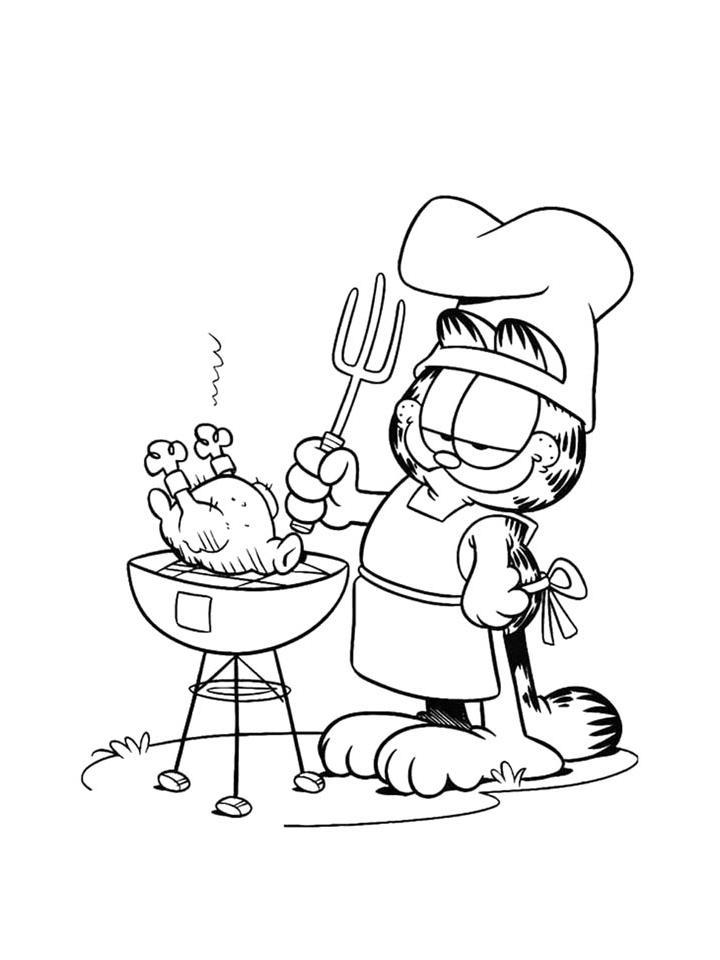 Раскраска Гарфилд (Garfield) Раскраска Гарфилд (Garfield)