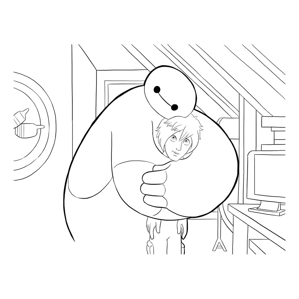 Раскраска Город героев (Big Hero 6) Раскраска Город героев (Big Hero 6)